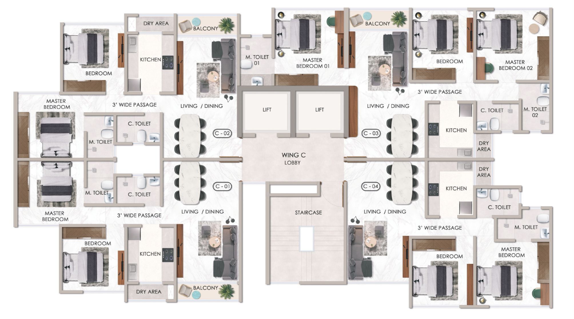 Typical-Floor-Plan-C-Wing