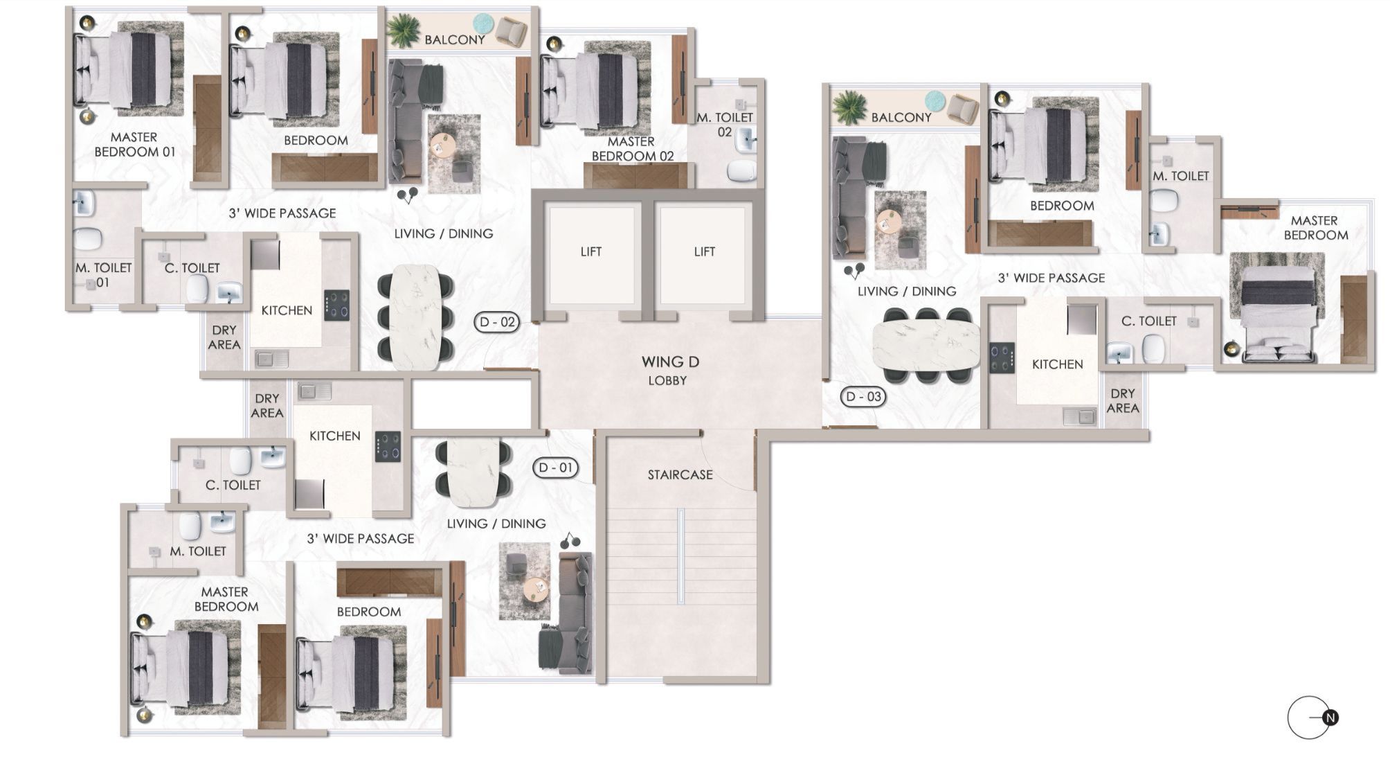 Typical-Floor-Plan-D-Wing